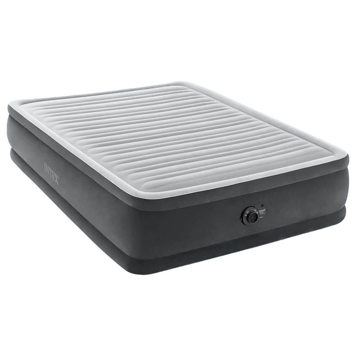Intex Dura-Beam Deluxe Comfort-Plush Queen Air Bed with Built-In Electric Pump