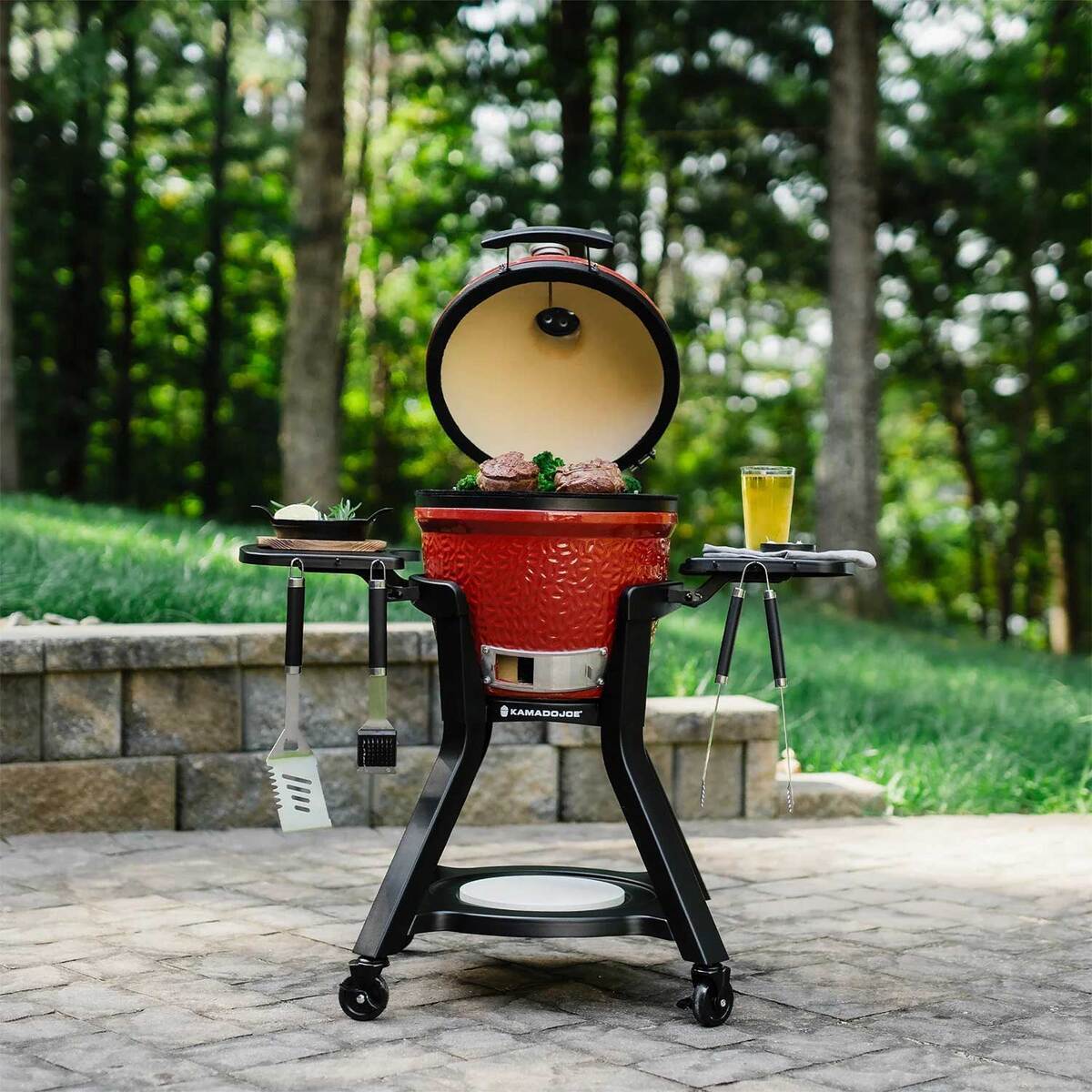 Kamado Joe Joe Jr Grill Cart with Shelves