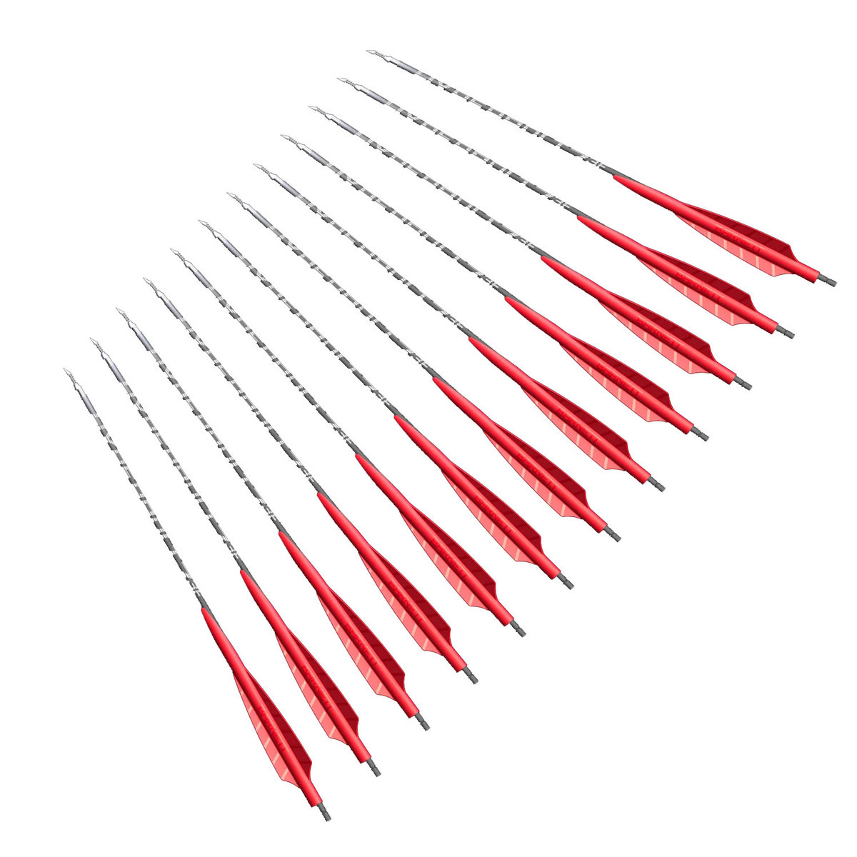 Barnett Demun Hyperbolt Crossbow 3 Fletch Bolt - 7in - 12 Pack