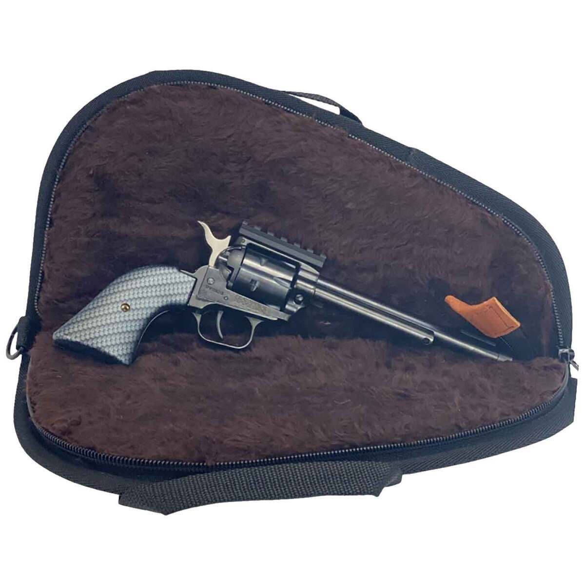 Hunter Suede Handgun Case - Brown
