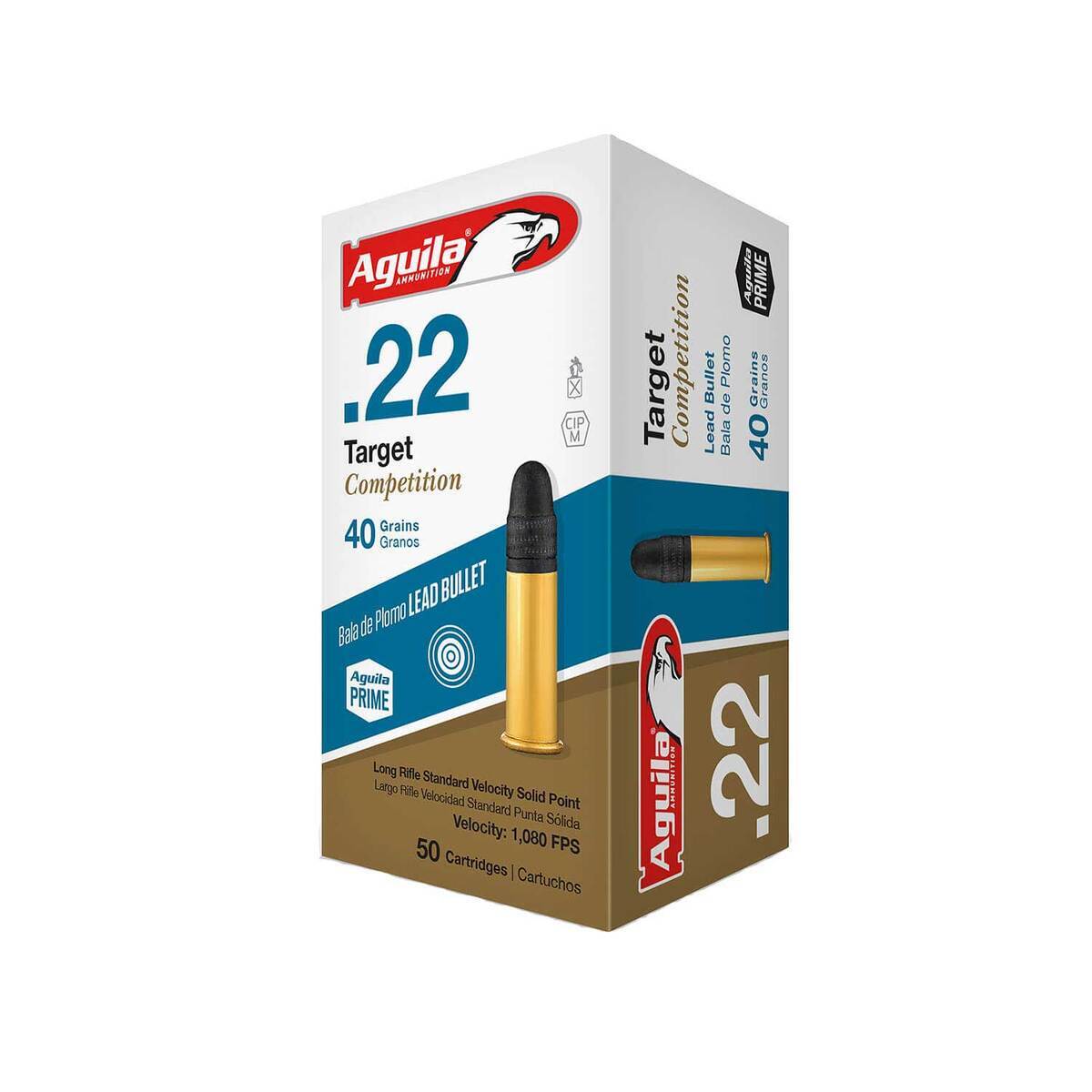Aguila Target Competition 22 Long Rifle 40gr LSP Rimfire Ammo - 50 Rounds