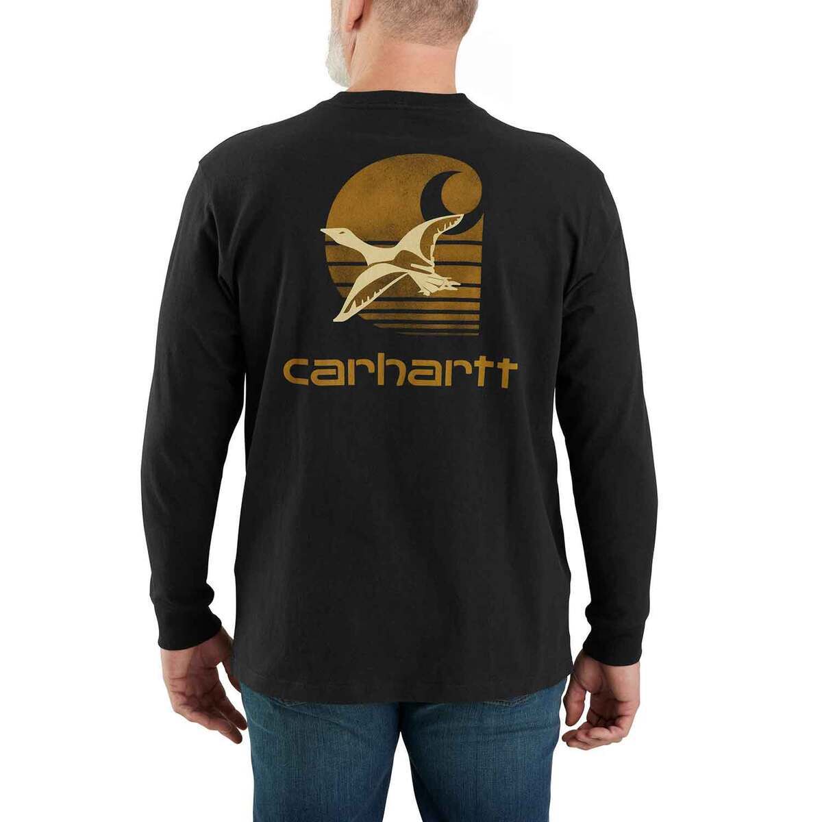 Carhartt Men's Loose Fit Heavyweight Duck Graphic Long Sleeve Work Shirt 3 Carhartt Men's Loose Fit Heavyweight Duck Graphic Long Sleeve Work Shirt
