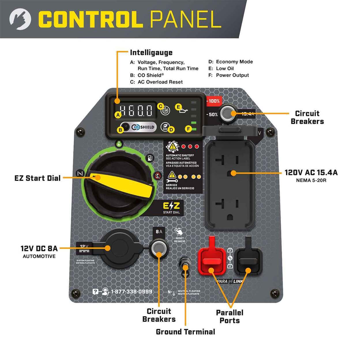 Champion 2500W Inverter Generator with CO Shield
