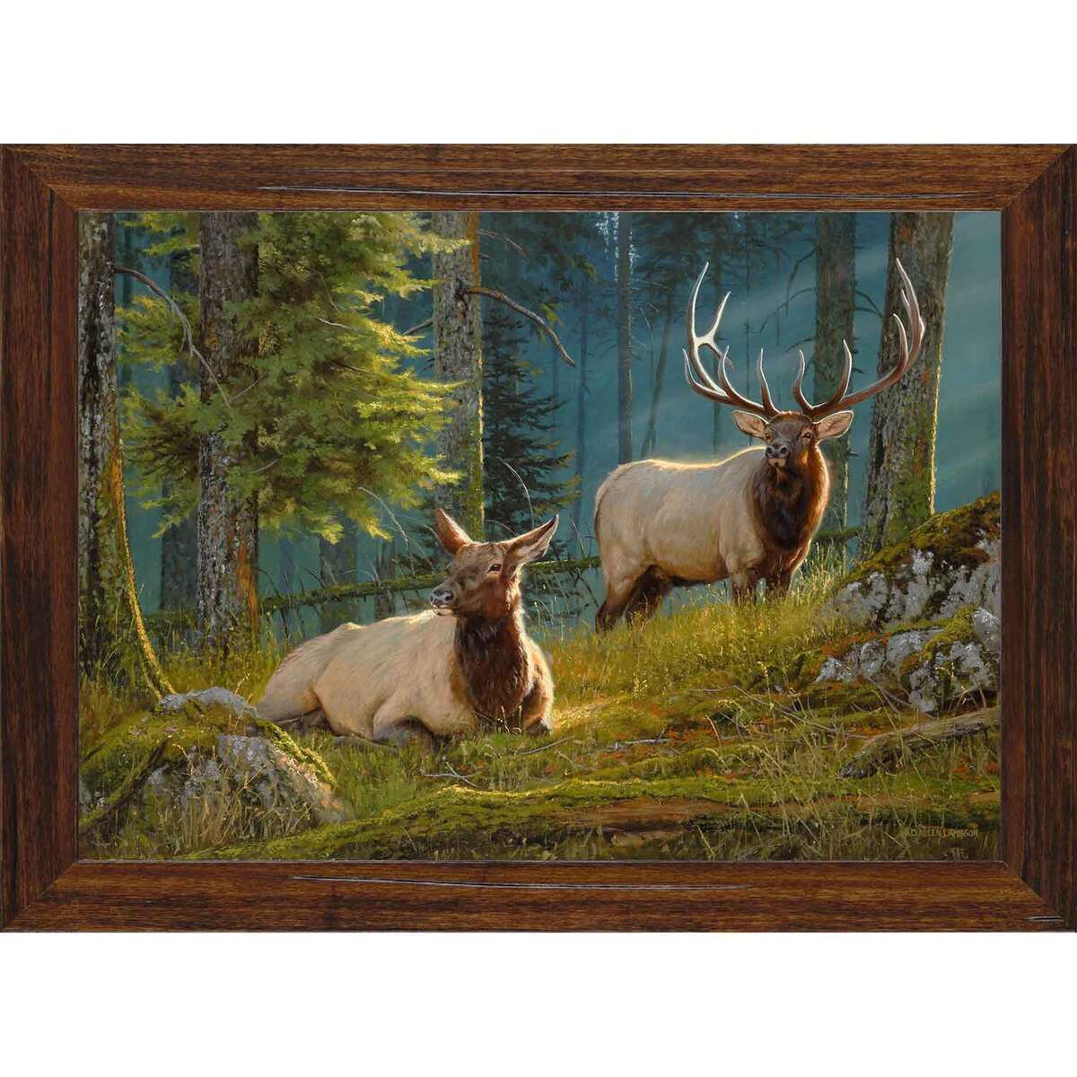 Rocky Mountain Publishing Standing Watch Canvas Giclée Wall Art - 20in x 30in