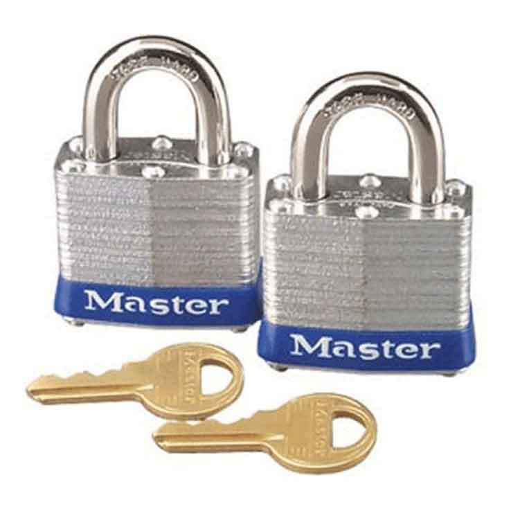 Master Lock No. 3 Key Padlock 2 Pack