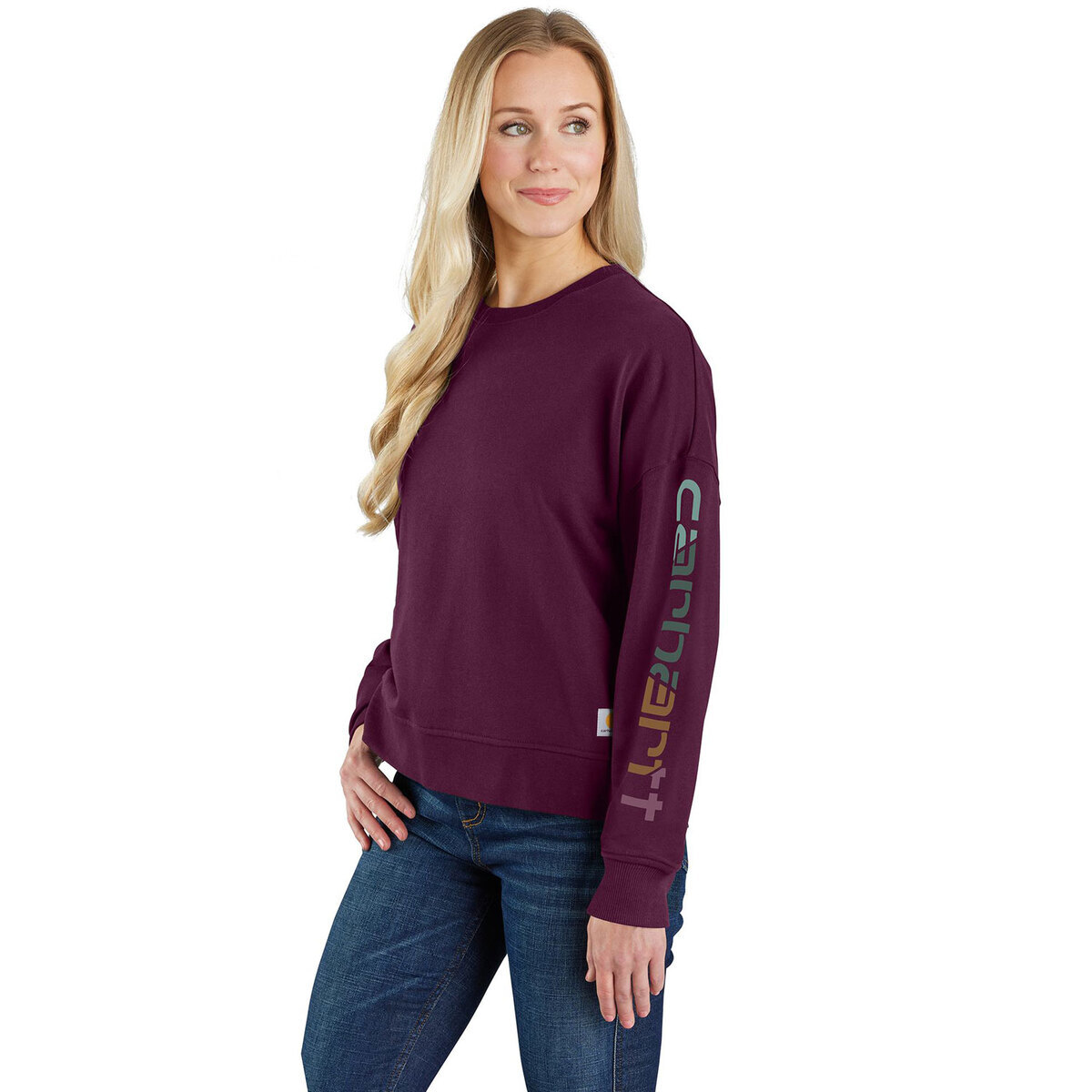 Carhartt Women's Tencel Fiber Series Loose Fit Graphic Work Sweatshirt 5 Carhartt Women's Tencel Fiber Series Loose Fit Graphic Work Sweatshirt