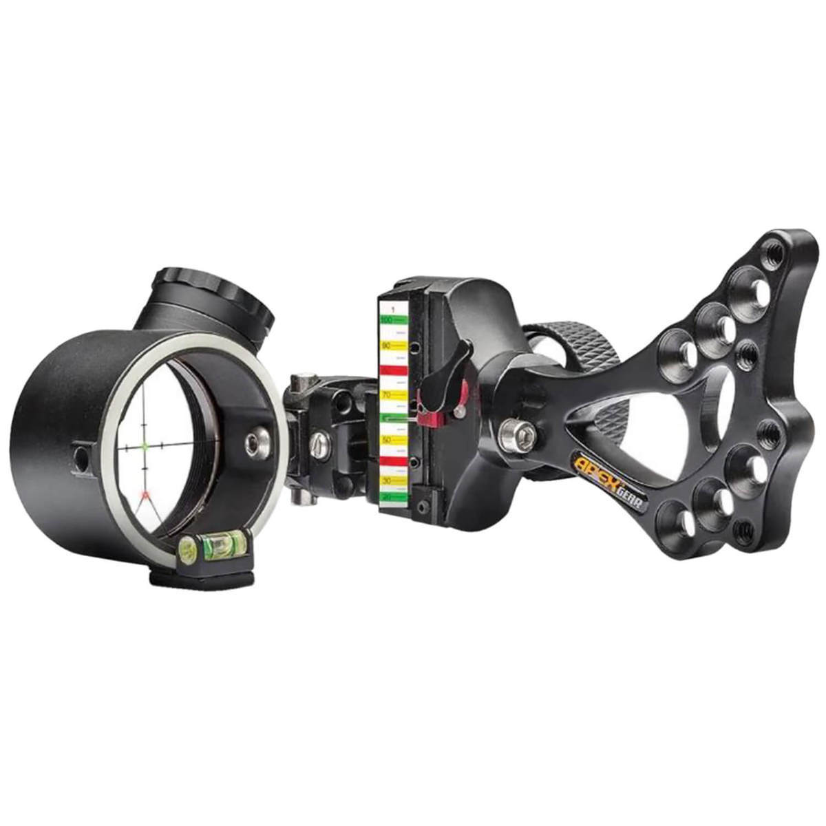 Apex Gear Covert Pro 2-Pin Double Dot (Green & Red LED) Bow Sight - Black