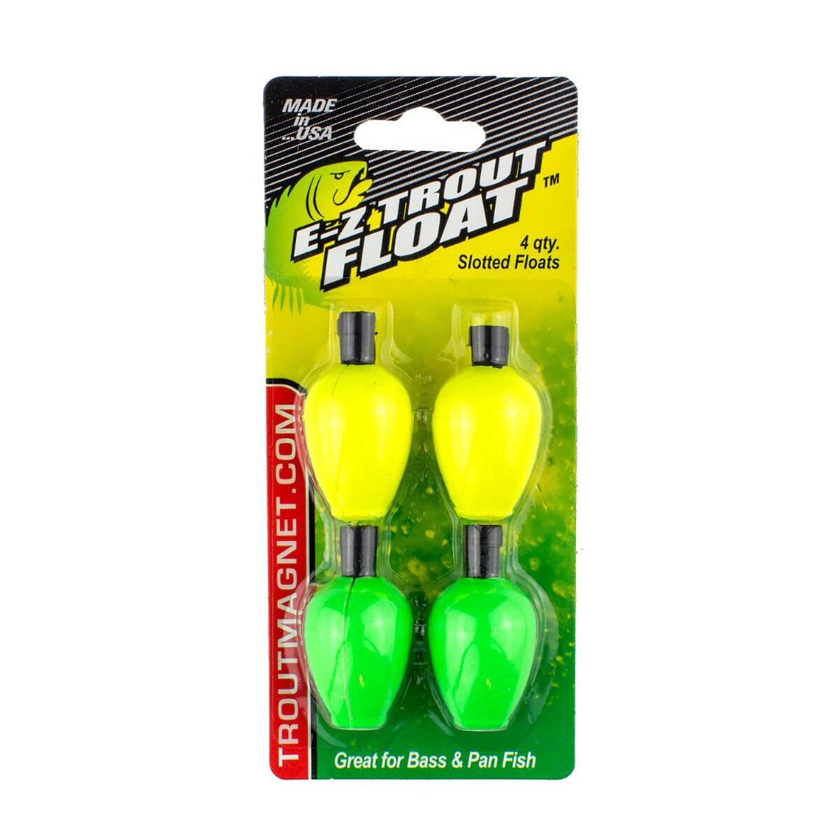 Leland's Lures Trout Magnet E-Z Trout Float Bobber - Yellow Green