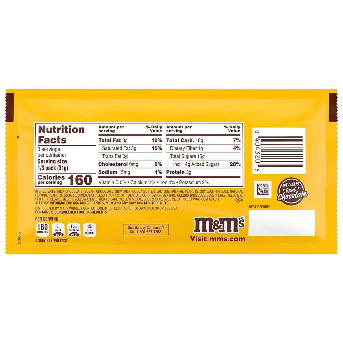 M&M's Share Size Candy - Peanut