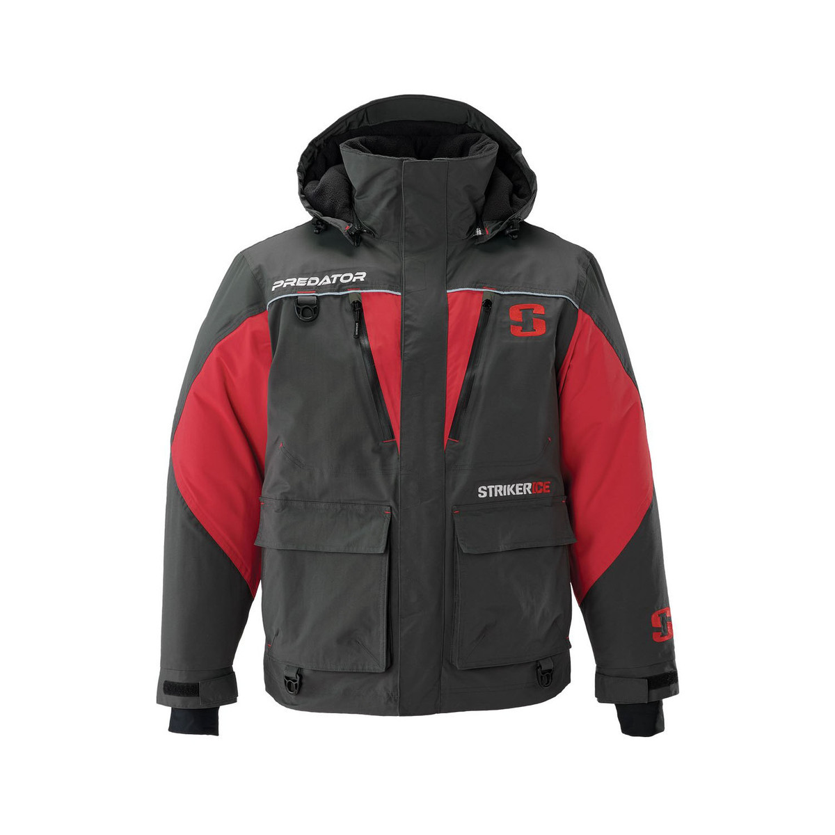 Striker Ice Black/Red Predator Men's Ice Fishing Jacket