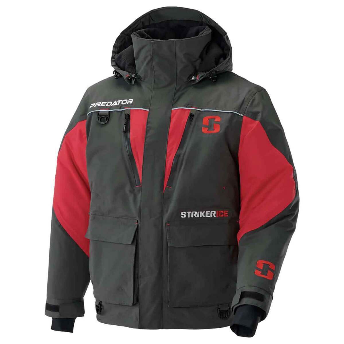 Striker Ice Black/Red Predator Men's Ice Fishing Jacket