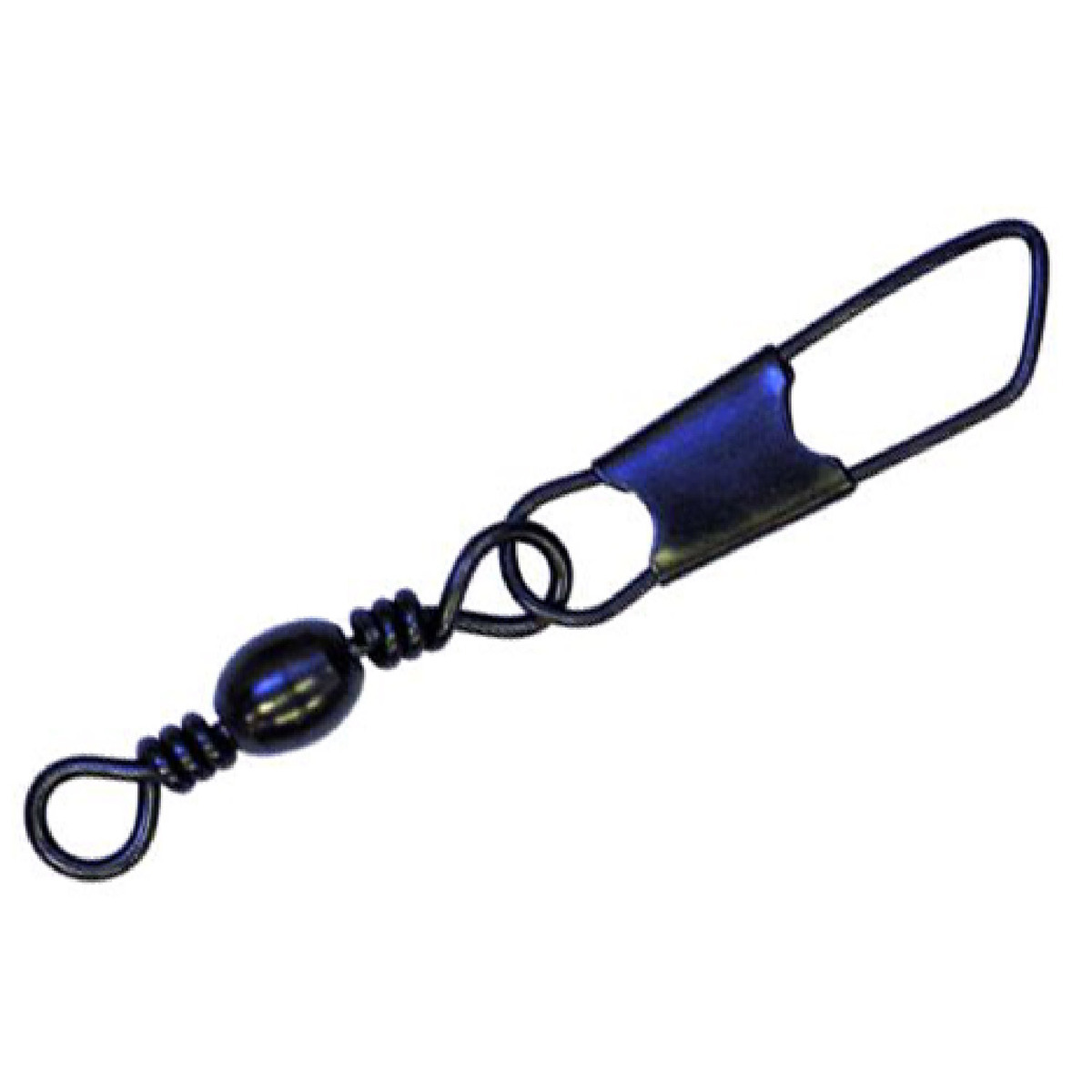 Eagle Claw Black Barrel Swivel With Safety Snap 6 Eagle Claw Black Barrel Swivel With Safety Snap