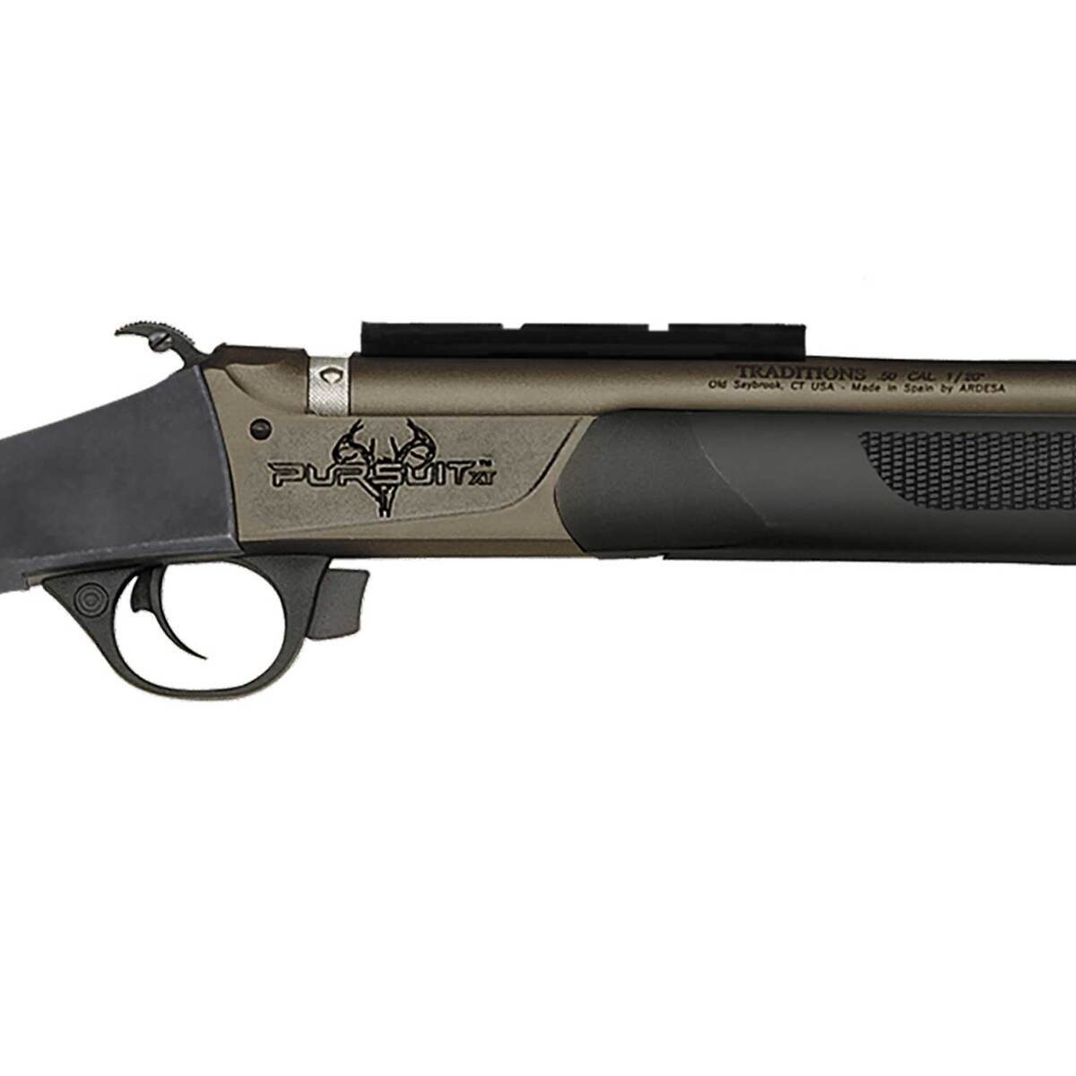 Traditions Pursuit XT Pro Series 50 Caliber Black/Tungsten Hammer Fire In-Line Muzzleloader - 26in