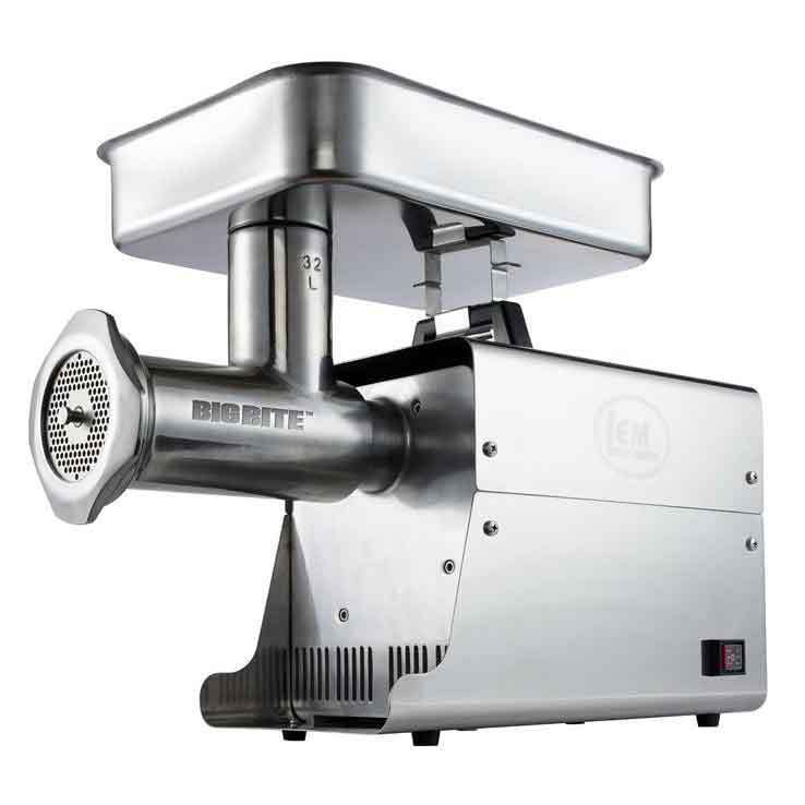 LEM Stainless Steel Big Bite Electric #32 1.5 HP Meat Grinder