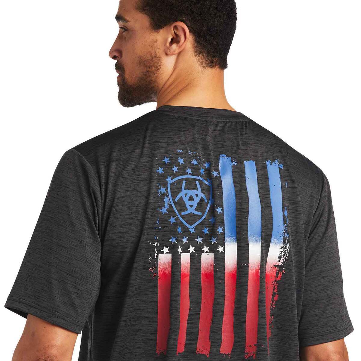 Ariat Men's Charger Patriotic Short Sleeve Casual Shirt