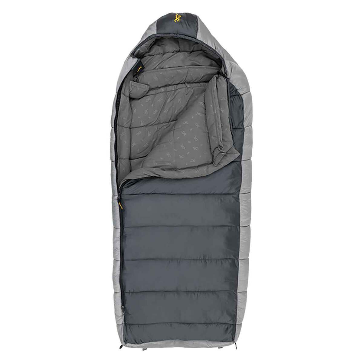 Browning McKinley -30F Degree Oversized Semi Rectangular Sleeping Bag - Charcoal/Gray