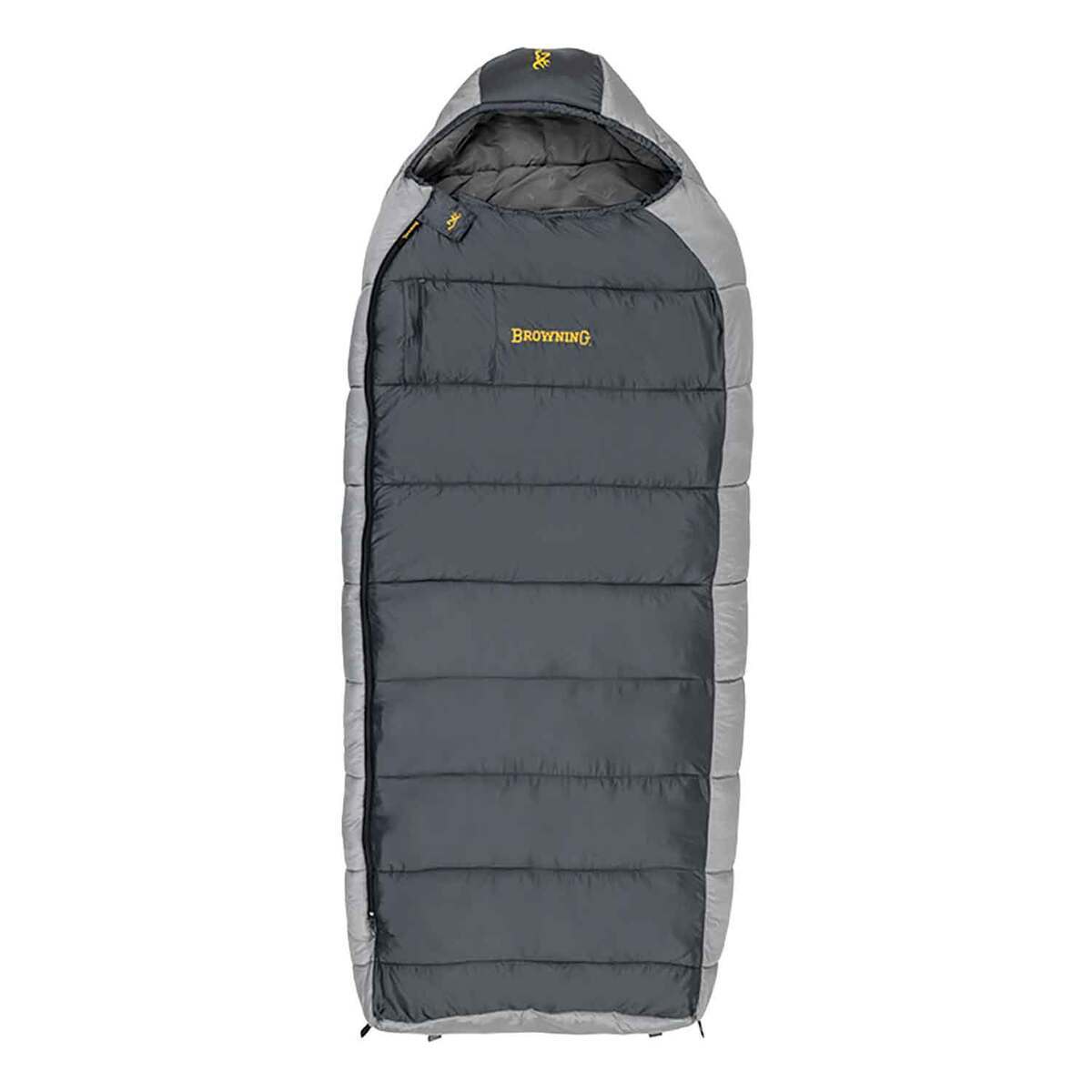 Browning McKinley -30F Degree Oversized Semi Rectangular Sleeping Bag - Charcoal/Gray