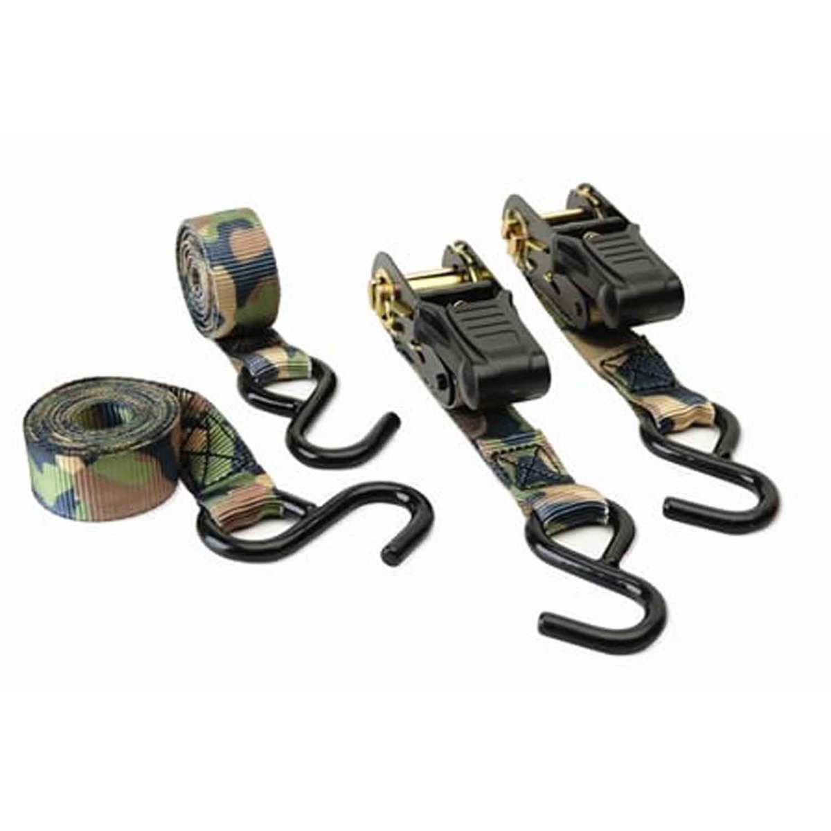 HME Camouflage Ratchet Tie Down Straps - 8ft