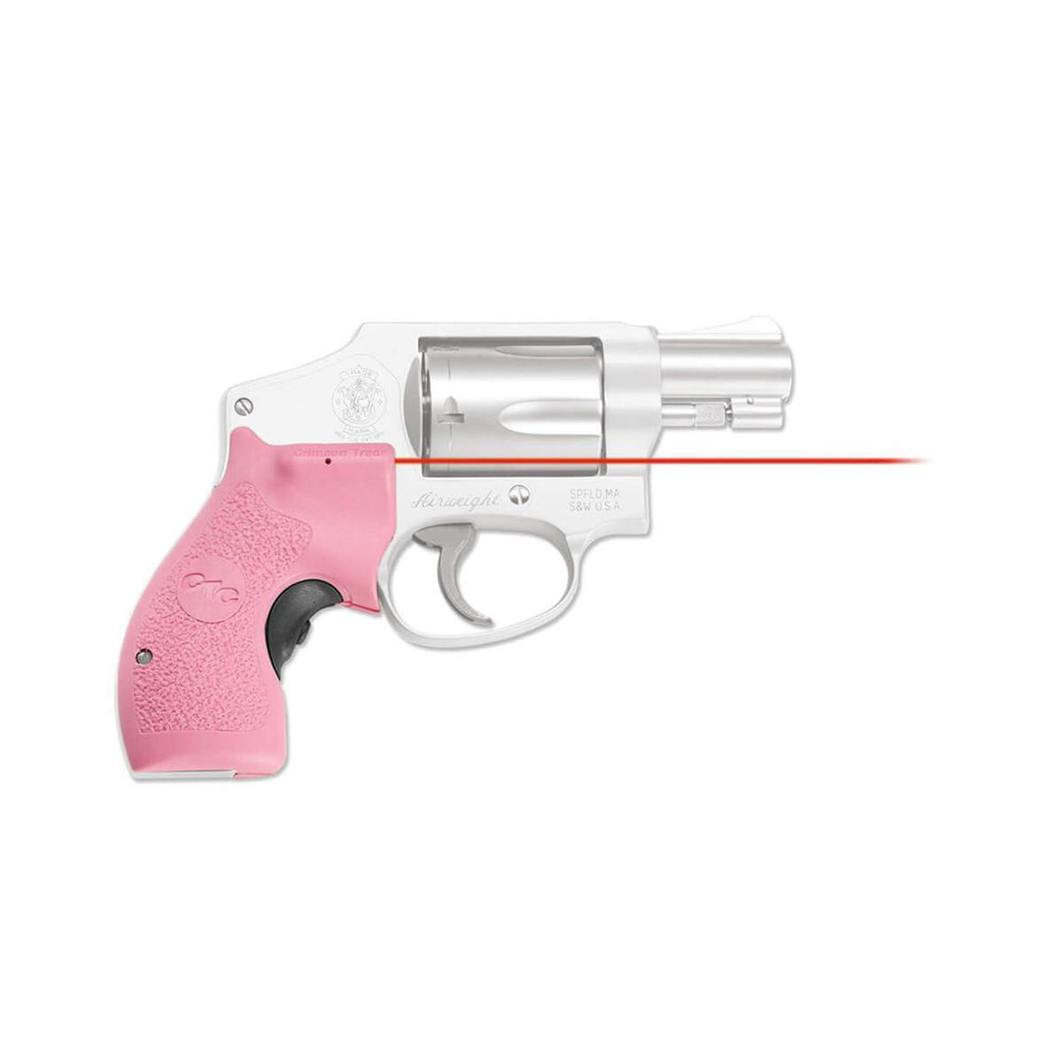 Crimson Trace LG-105 Lasergrips S&W J-Frame Red Laser Sight - Pink