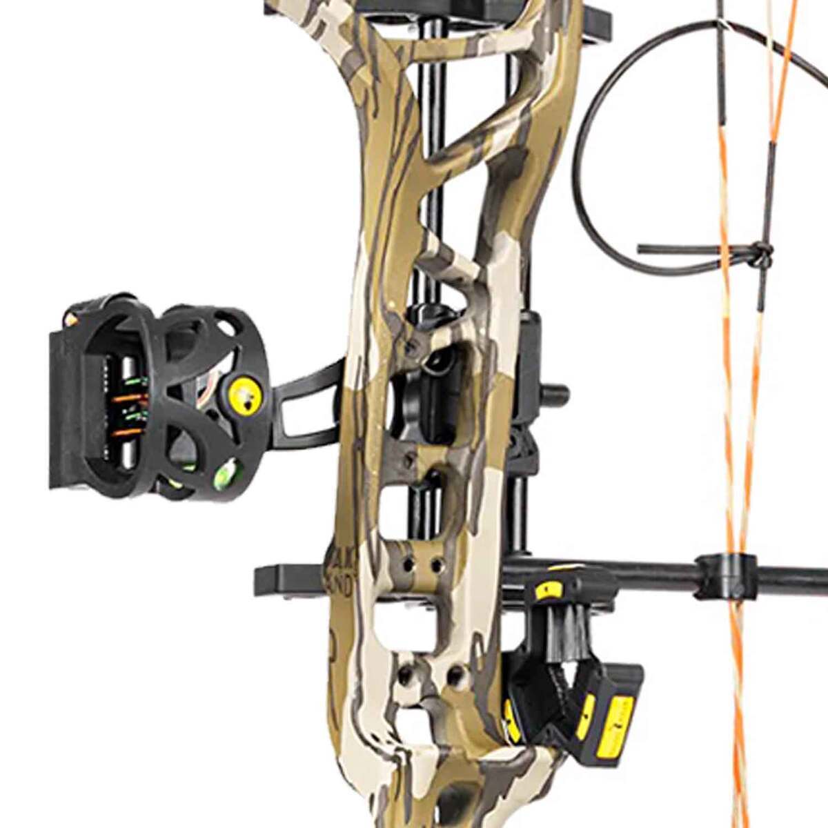 Bear Archery Legit 10-70lbs Right Hand Mossy Oak Bottomland Camo Compound Bow - RTH Package