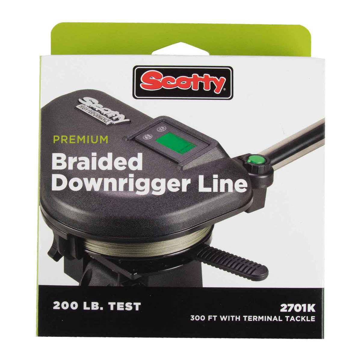 Scotty No. 2701K Premium Braided Downrigger Line�?300ft, 200lb Test