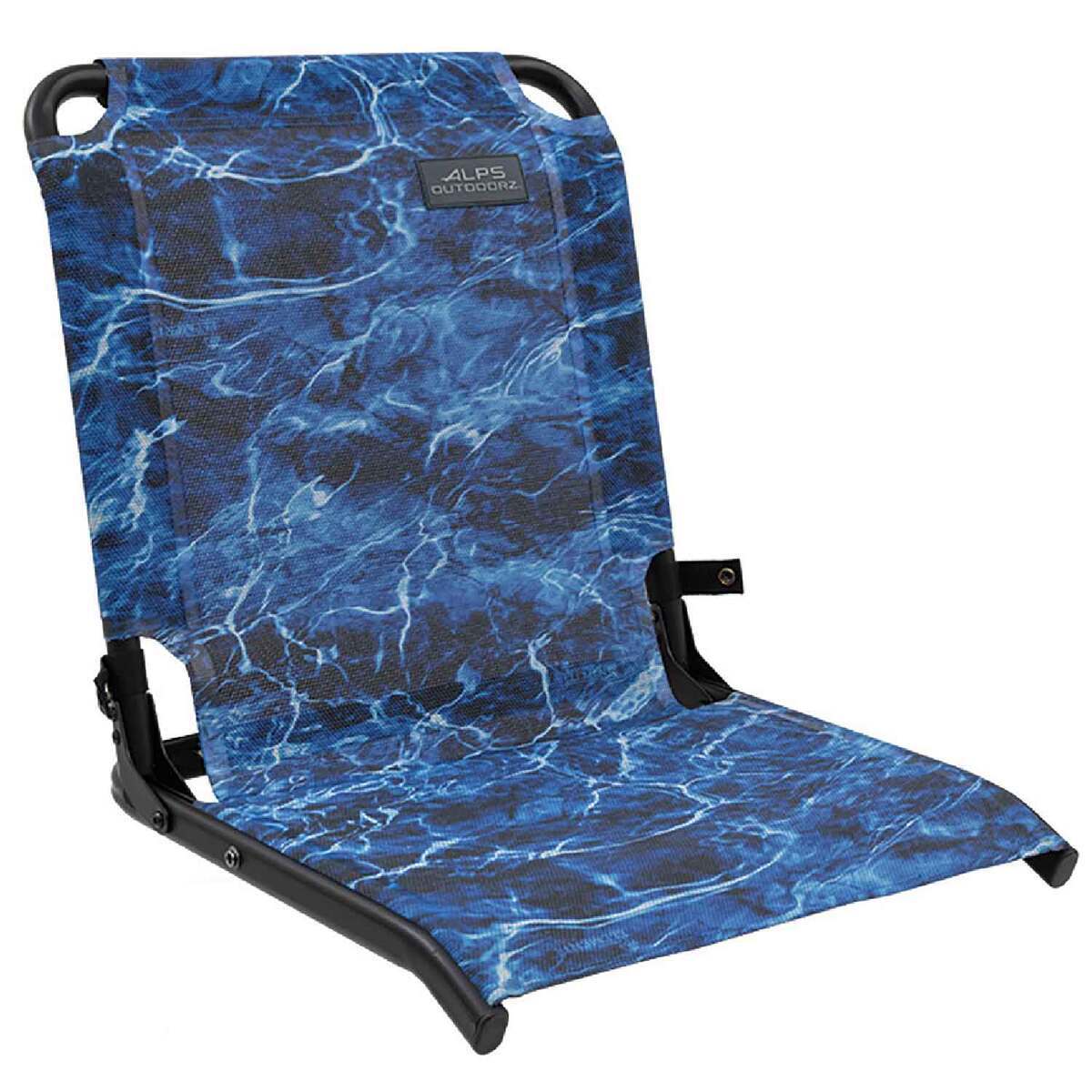 ALPS Outdoorz Cast-N-Blast Boat Seat - Mossy Oak Elements Agua Marlin