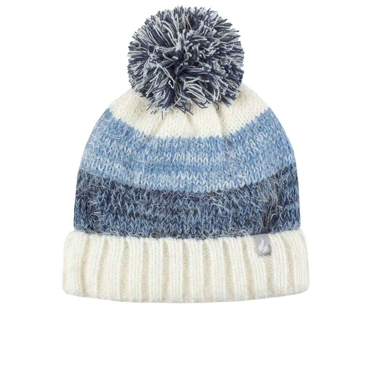 Heat Holder Women's Sloane Feather Knit Roll Up Beanie