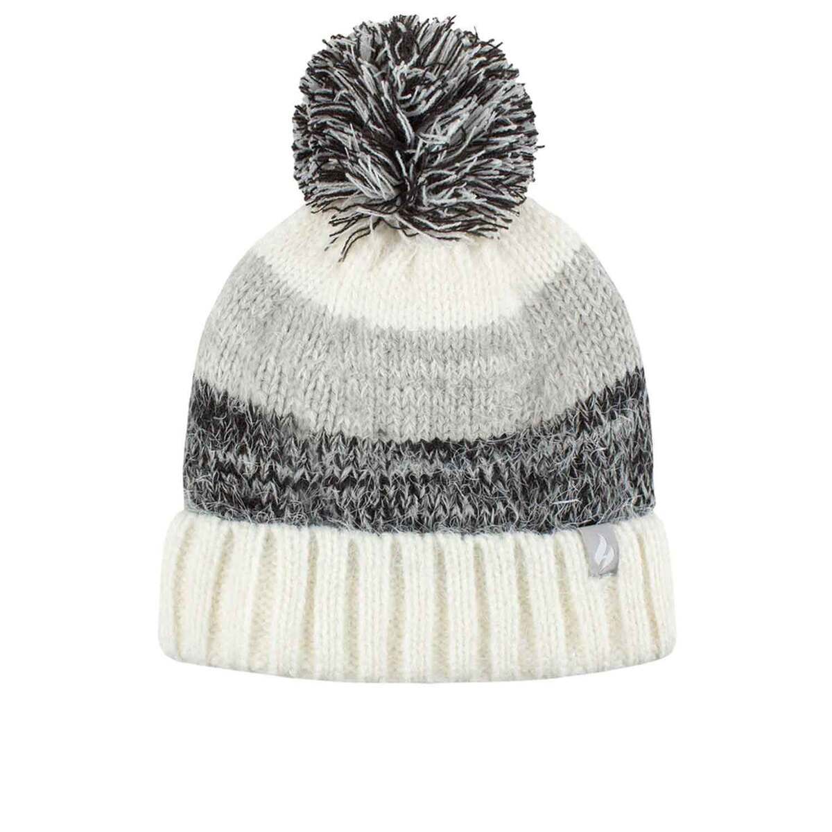 Heat Holder Women's Sloane Feather Knit Roll Up Beanie