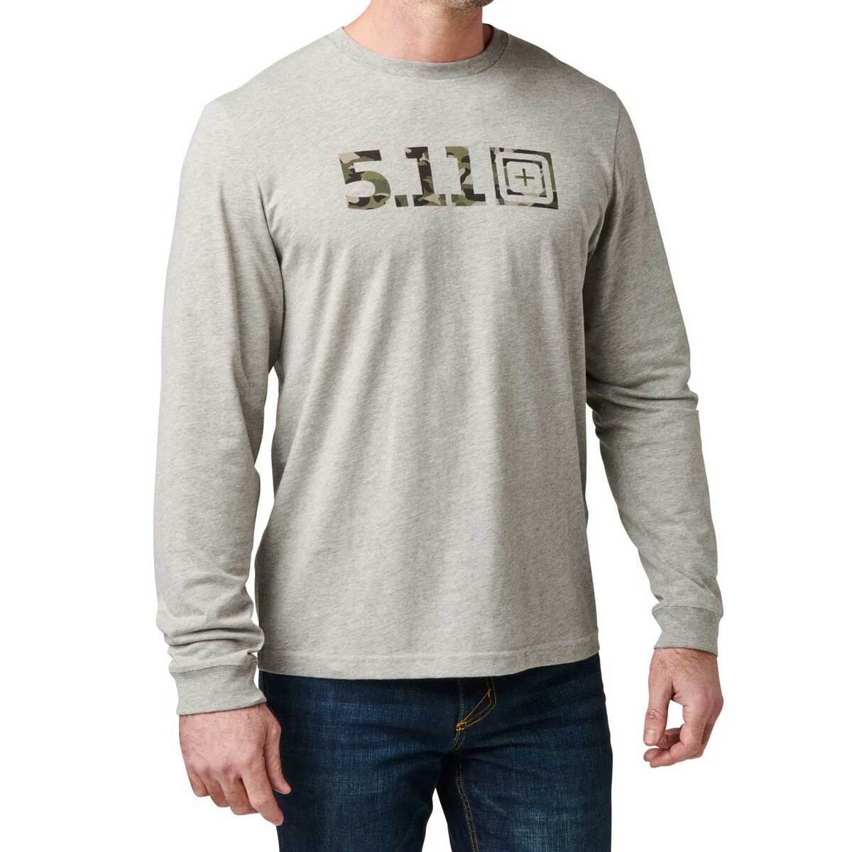 5.11 Men's Camo Logo Fill Long Sleeve Casual Shirt