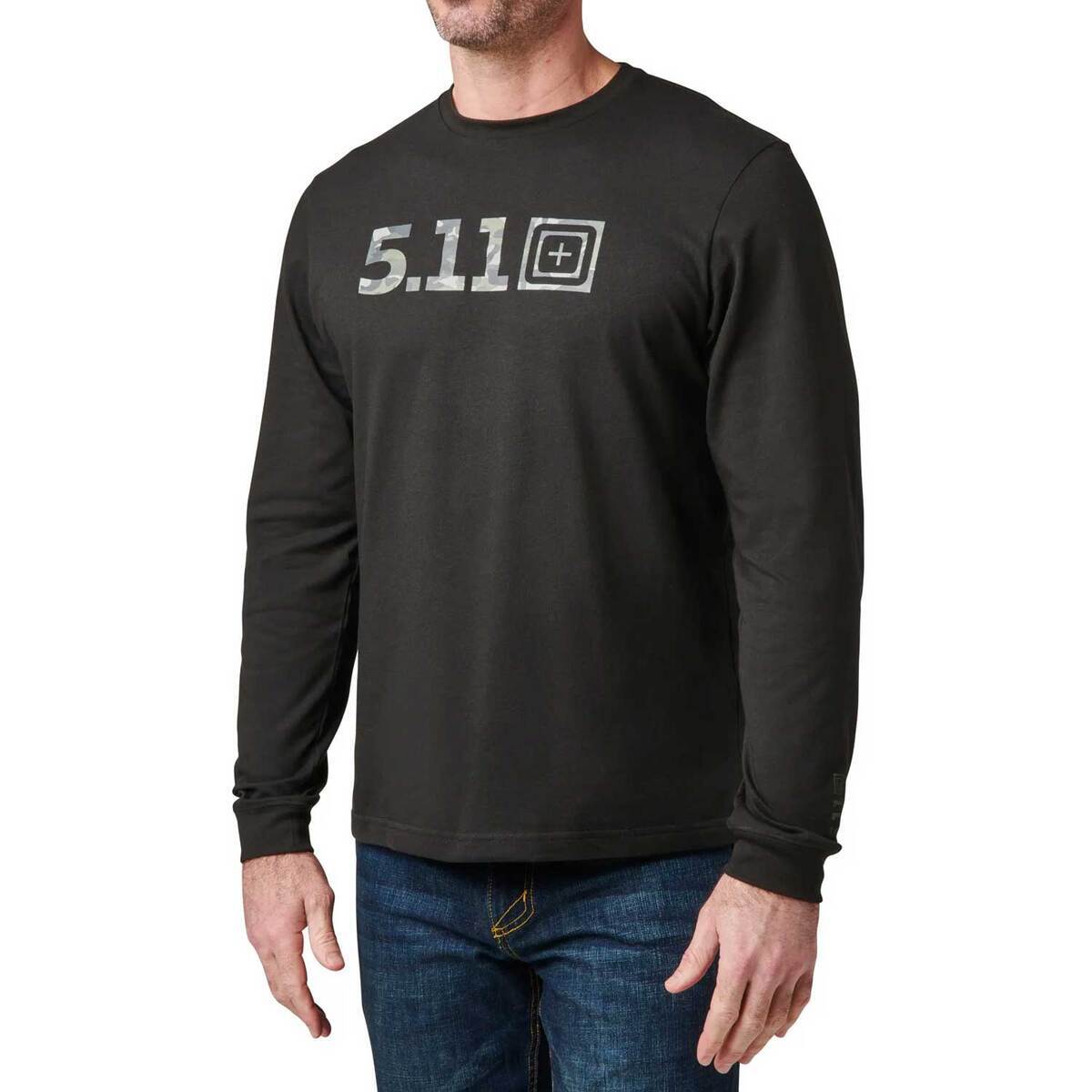 5.11 Men's Camo Logo Fill Long Sleeve Casual Shirt