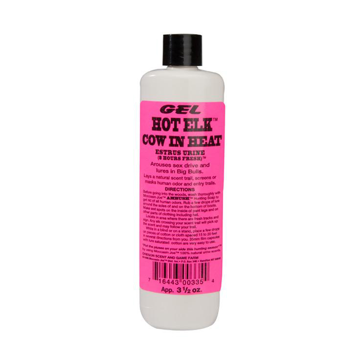 Moccasin Joe Hot Elk Cow Heat 3.5 oz Gel