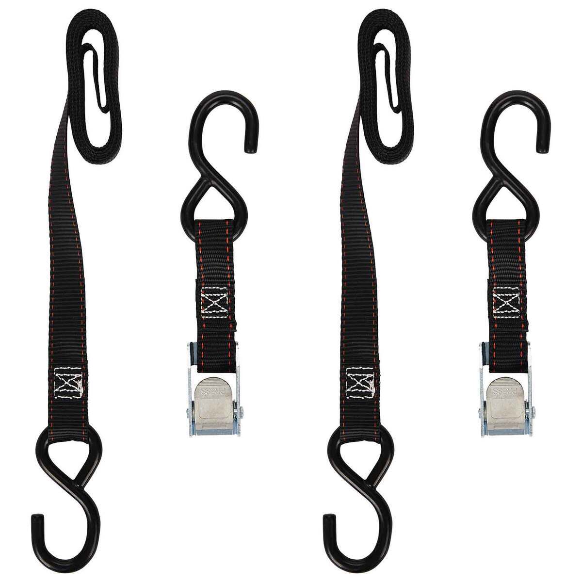 Keeper 1in Cam Buckle Tie Down - 6ft, 2 Pack