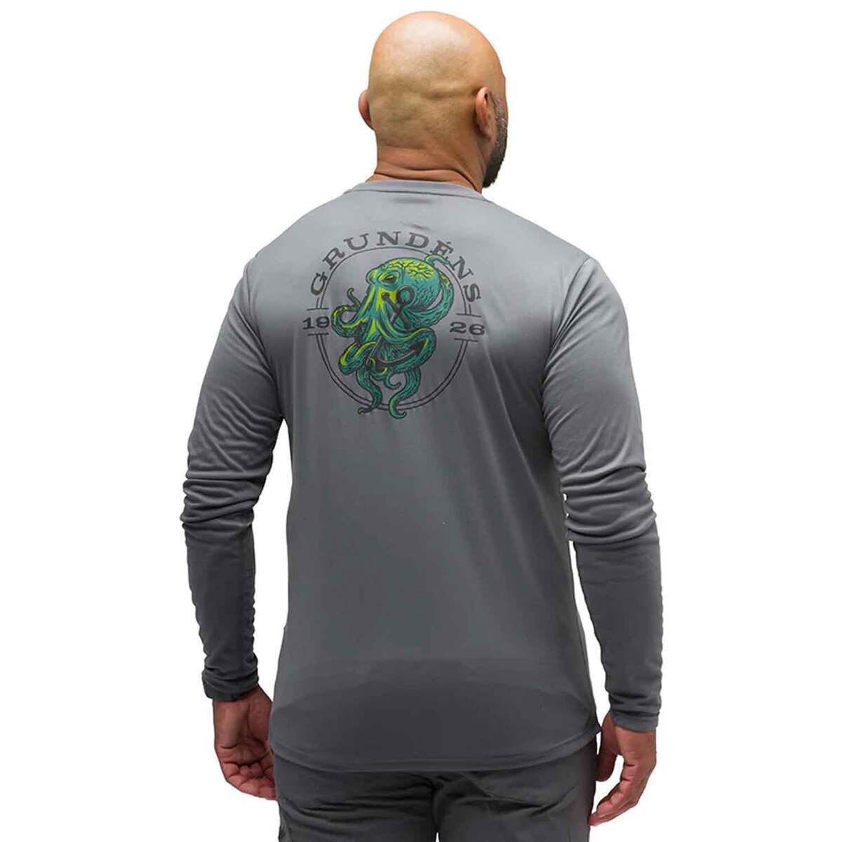 Grundens Men's Kraken Tech Long Sleeve Fishing Shirt 3 Grundens Men's Kraken Tech Long Sleeve Fishing Shirt