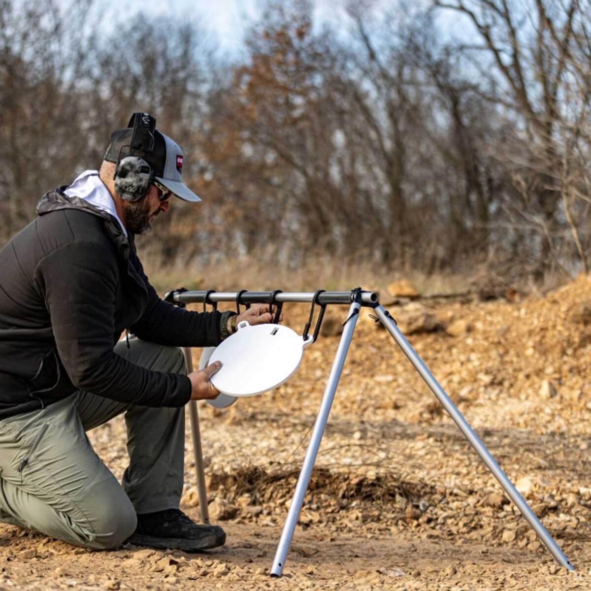 Birchwood Casey 3/8in Steel Gong Hanging Target - 6in, 8in 6 Birchwood Casey 3/8in Steel Gong Hanging Target - 6in, 8in