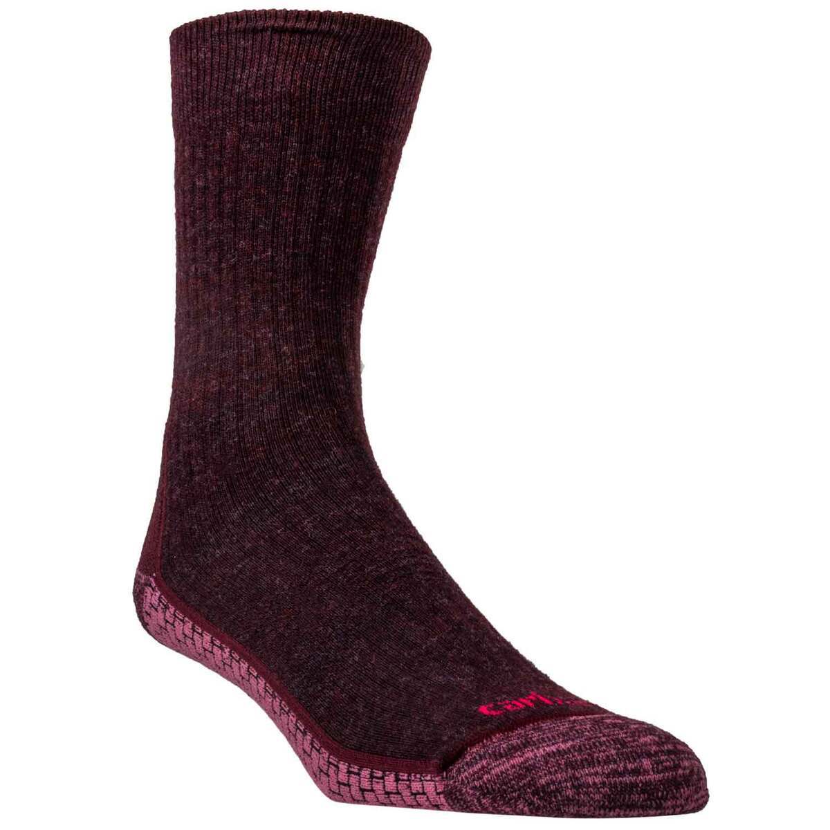 Carhartt Women's Force Grid Work Socks - Blackberry Heather - M