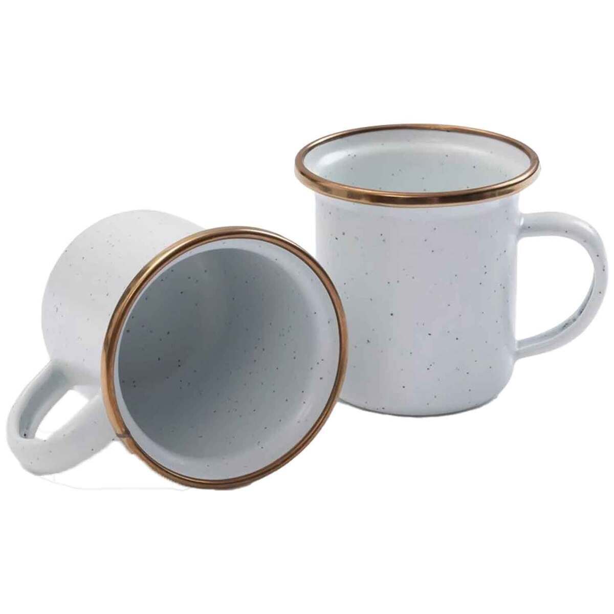 Barebones Enamel Espresso Cup Set 4 Barebones Enamel Espresso Cup Set