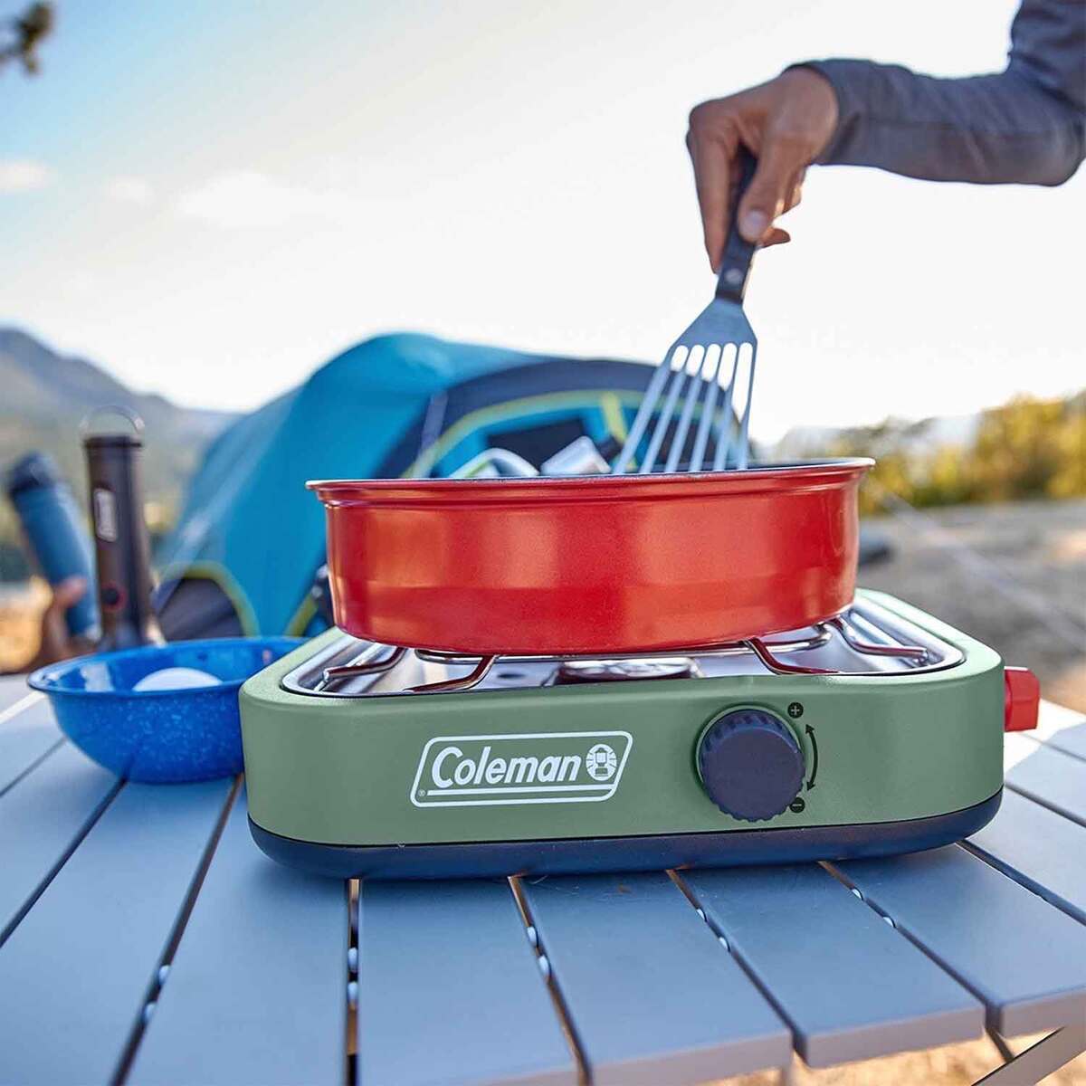 Coleman Cascade 18 1 Burner Camping Stove - Green