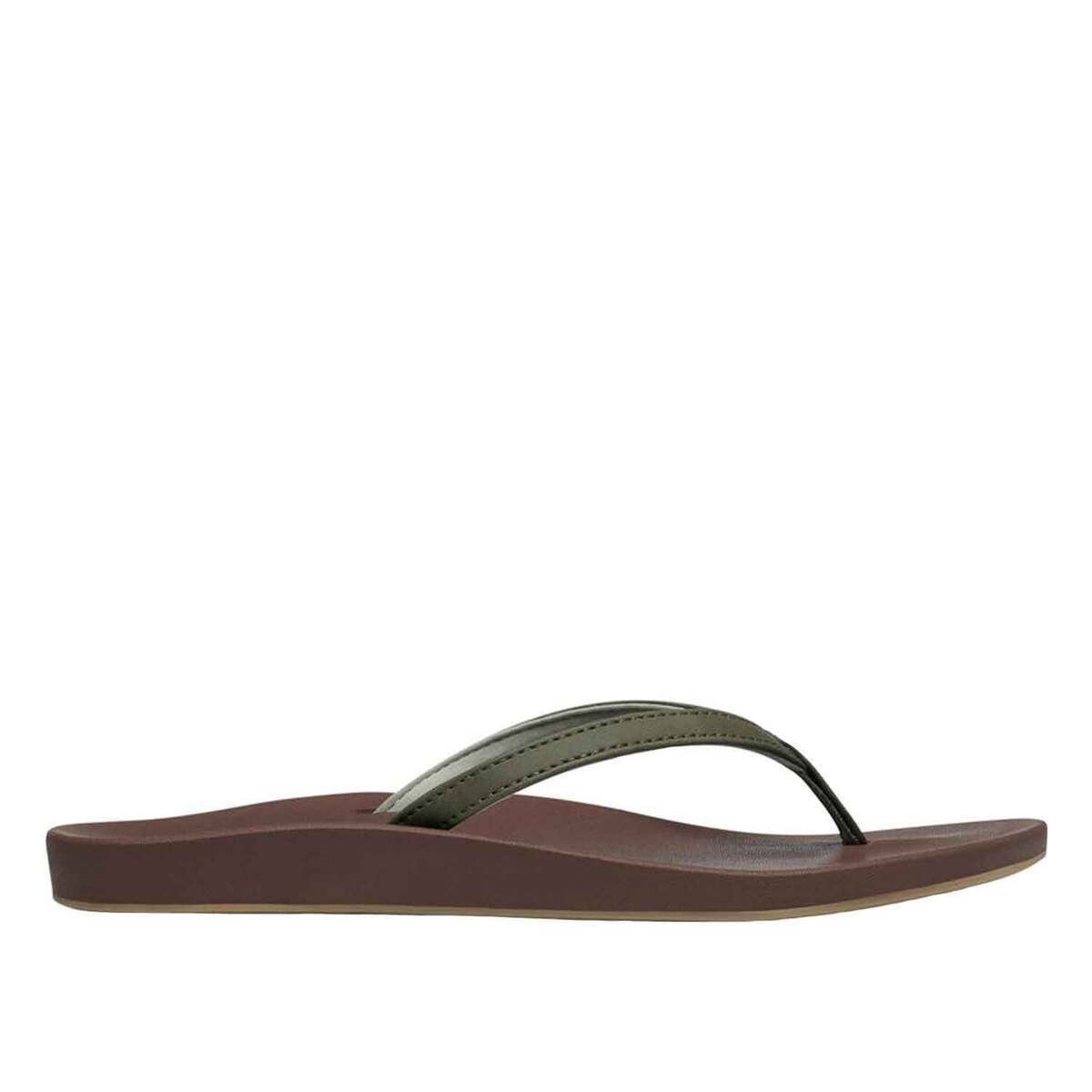 Sanuk Women's Cosmic Yoga Joy Casual Flip Flops - Burnt Olive - Size 9