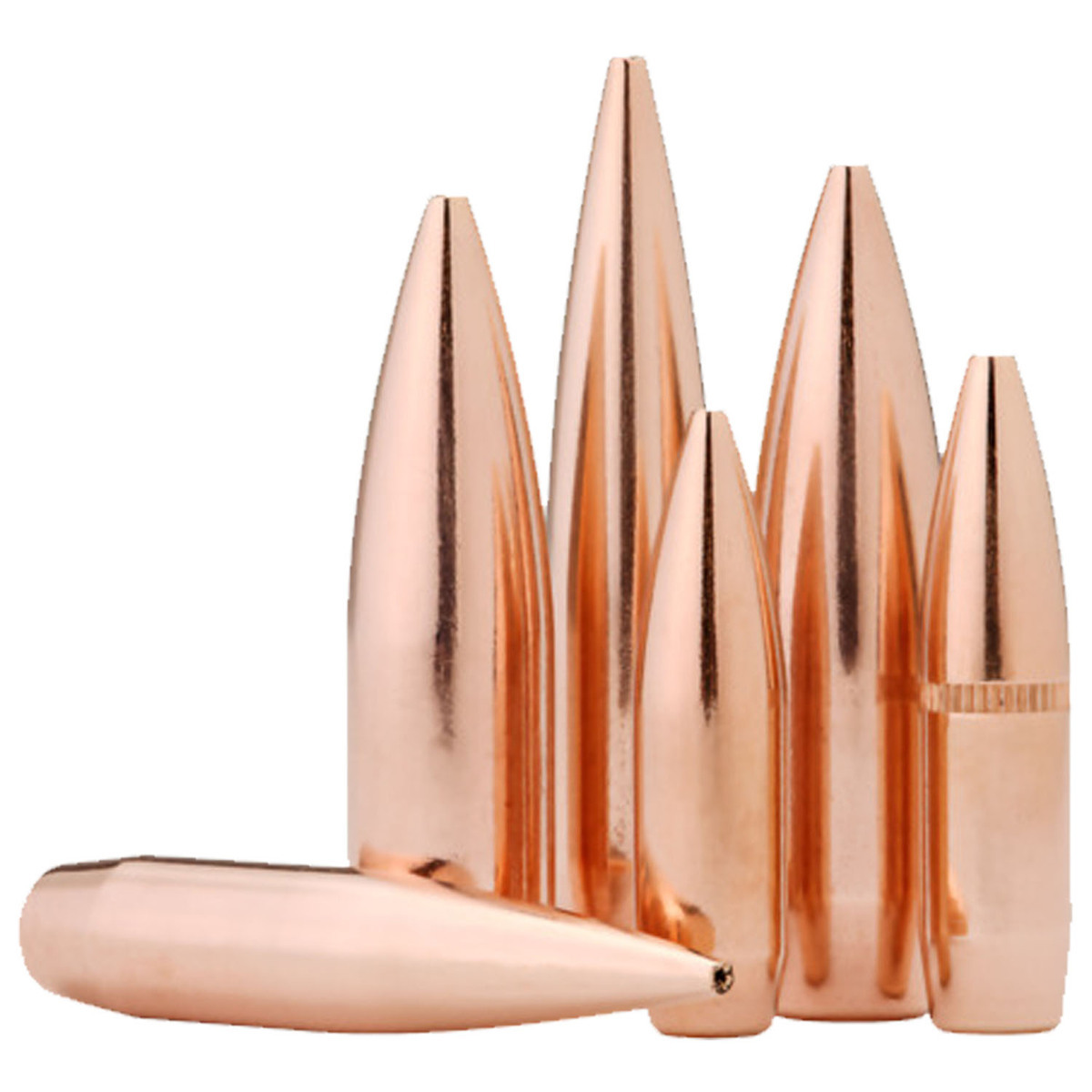 Hornady Aeromatch .308/.30 Caliber Hollow Point Boat Tail 168gr Reloading Bullets - 100 Rounds