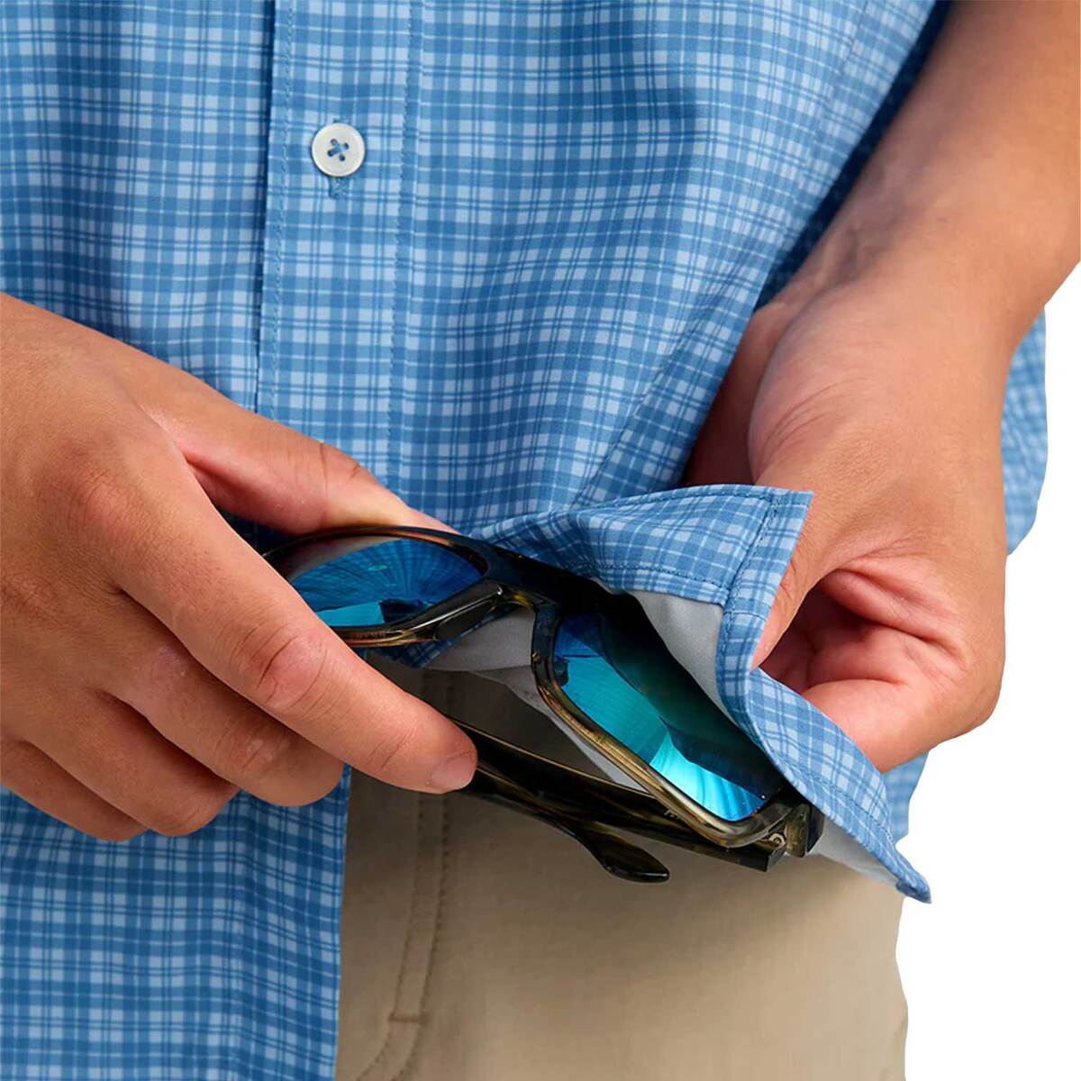 Huk Men's Tide Point Button-Down Short Sleeve Fishing Shirt 4 Huk Men's Tide Point Button-Down Short Sleeve Fishing Shirt