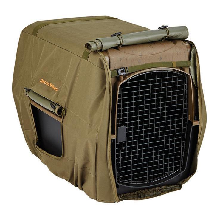 Arctic Shield Winter Moss Kennel Cover 3 Arctic Shield Winter Moss Kennel Cover