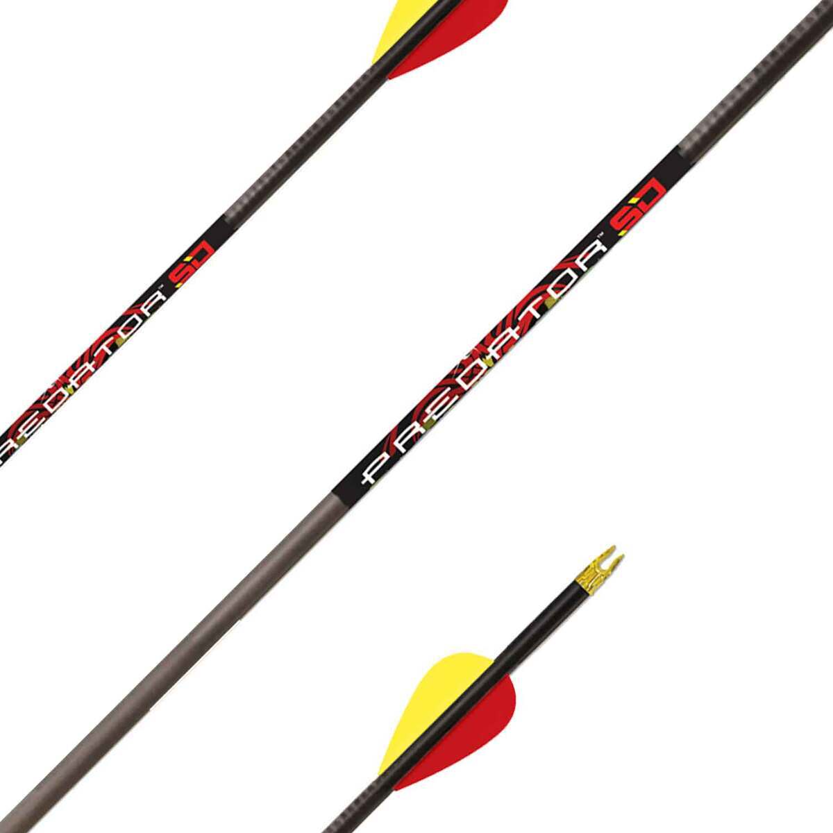 Carbon Express Predator SD 350 Spine Carbon Arrows - 36 Pack