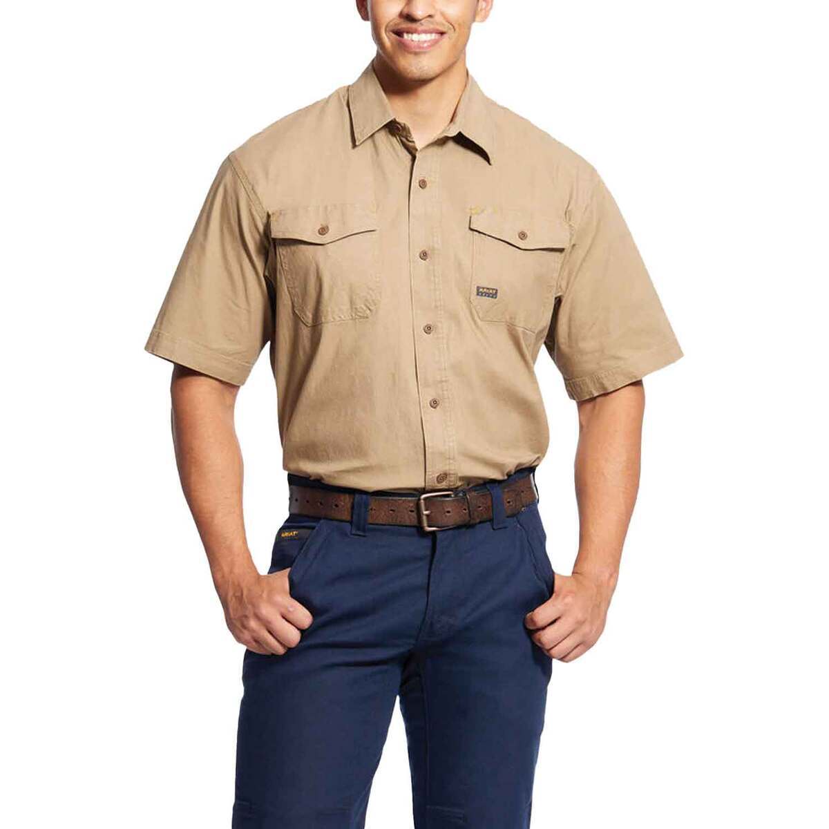 Ariat Men's Rebar Made Tough DuraStretch Short Sleeve Work Shirt