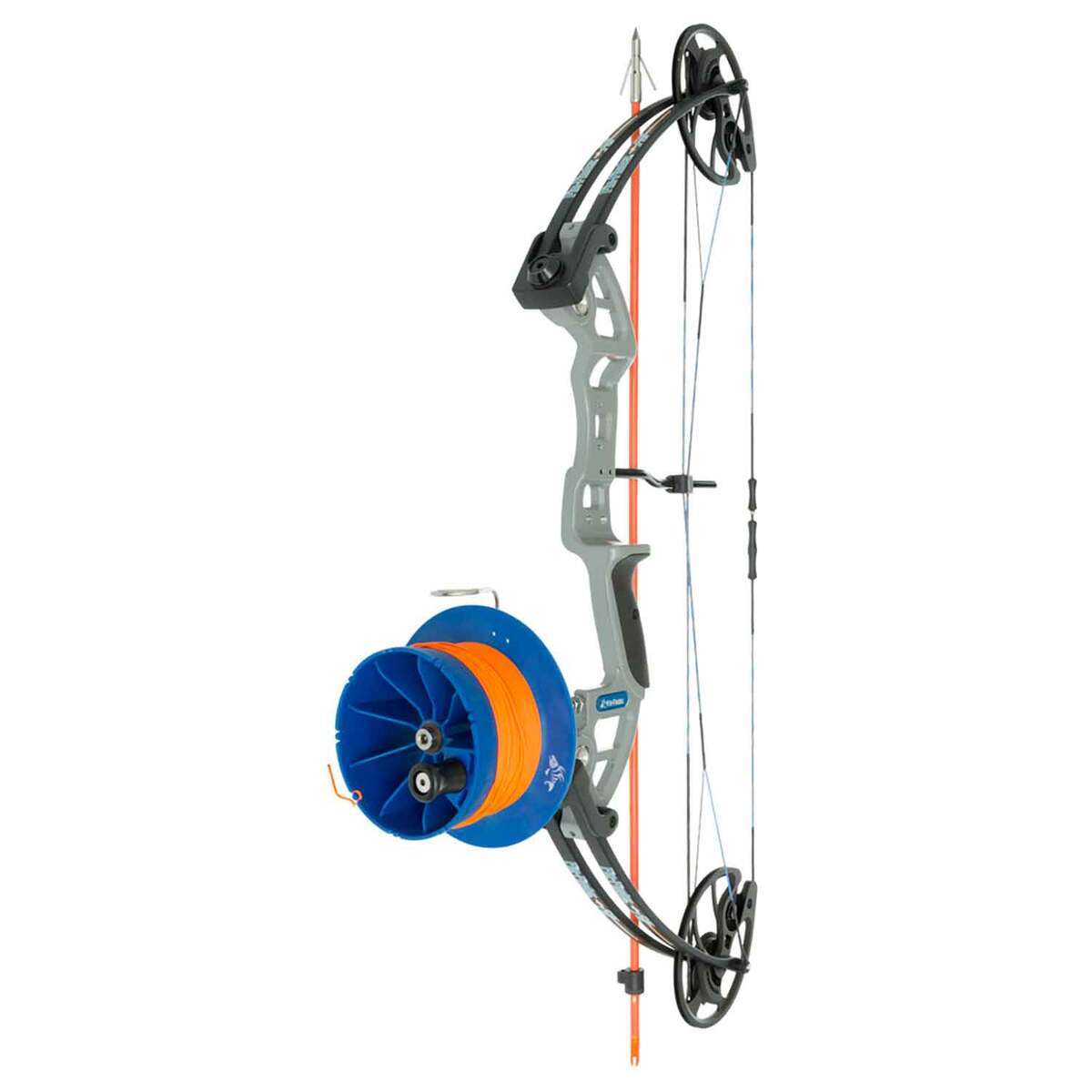 Fin-Finder F-31 RTF Package w/ Sidewinder Drum Reel Bowfishing Bow - Gray