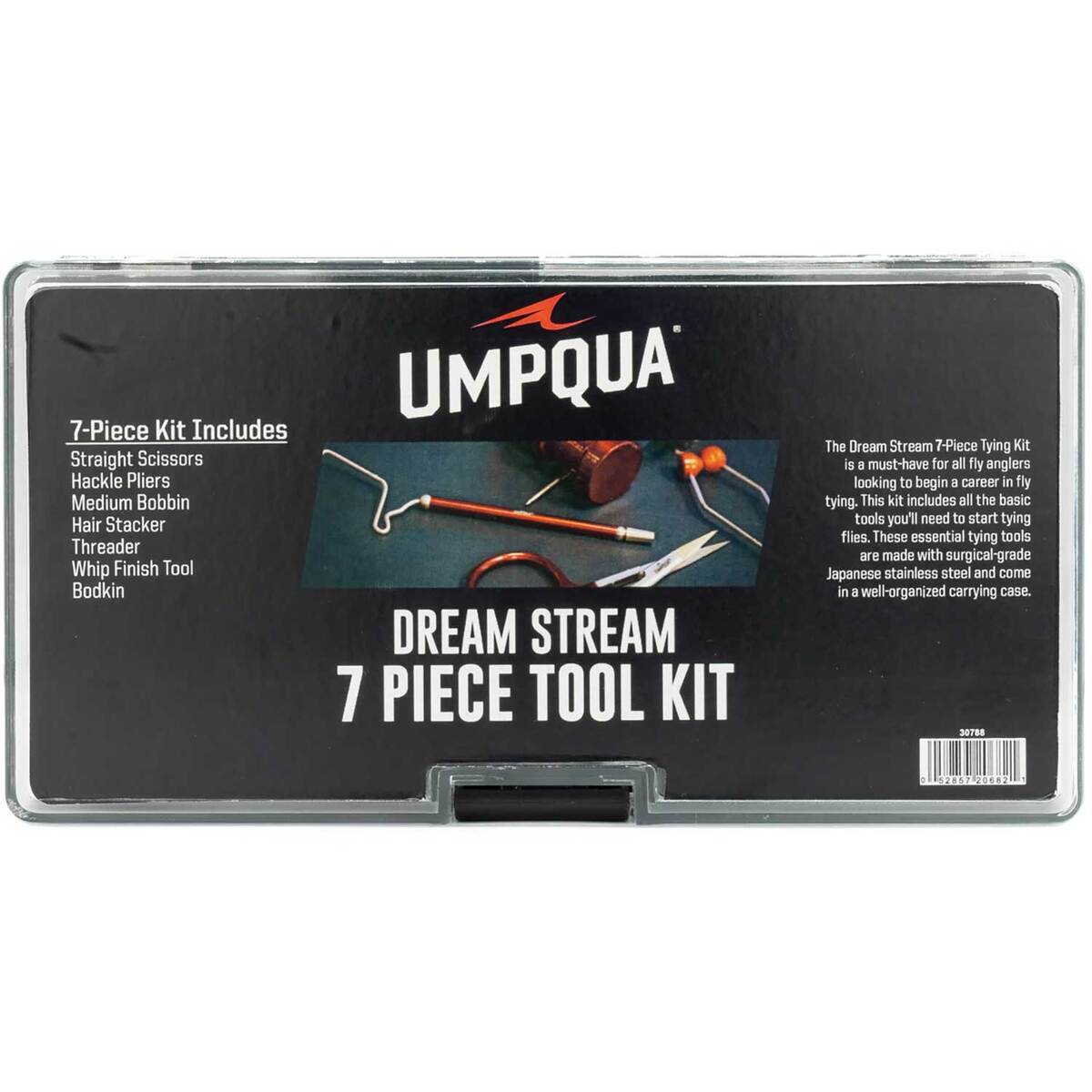 Umpqua Dream Stream 7pc Fly Tying Tool Kit - Red