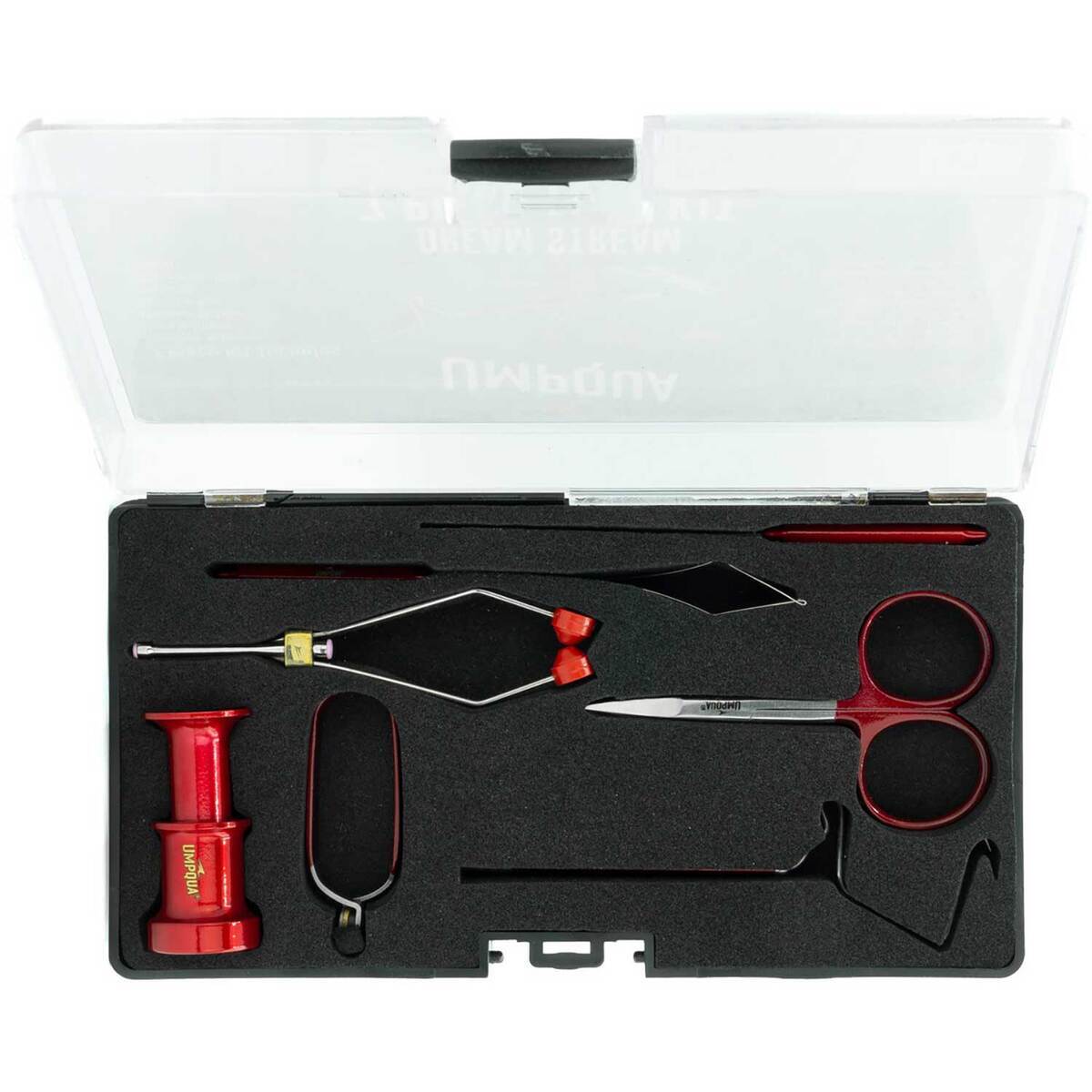 Umpqua Dream Stream 7pc Fly Tying Tool Kit - Red