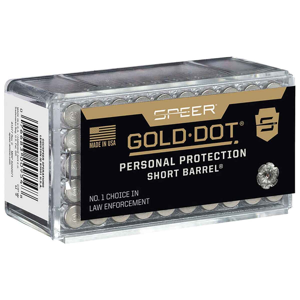 Speer Gold Dot Personal Protection Short Barrel 22 WMR (22 Mag) 40gr HPSB Rimfire Ammo - 50 Rounds