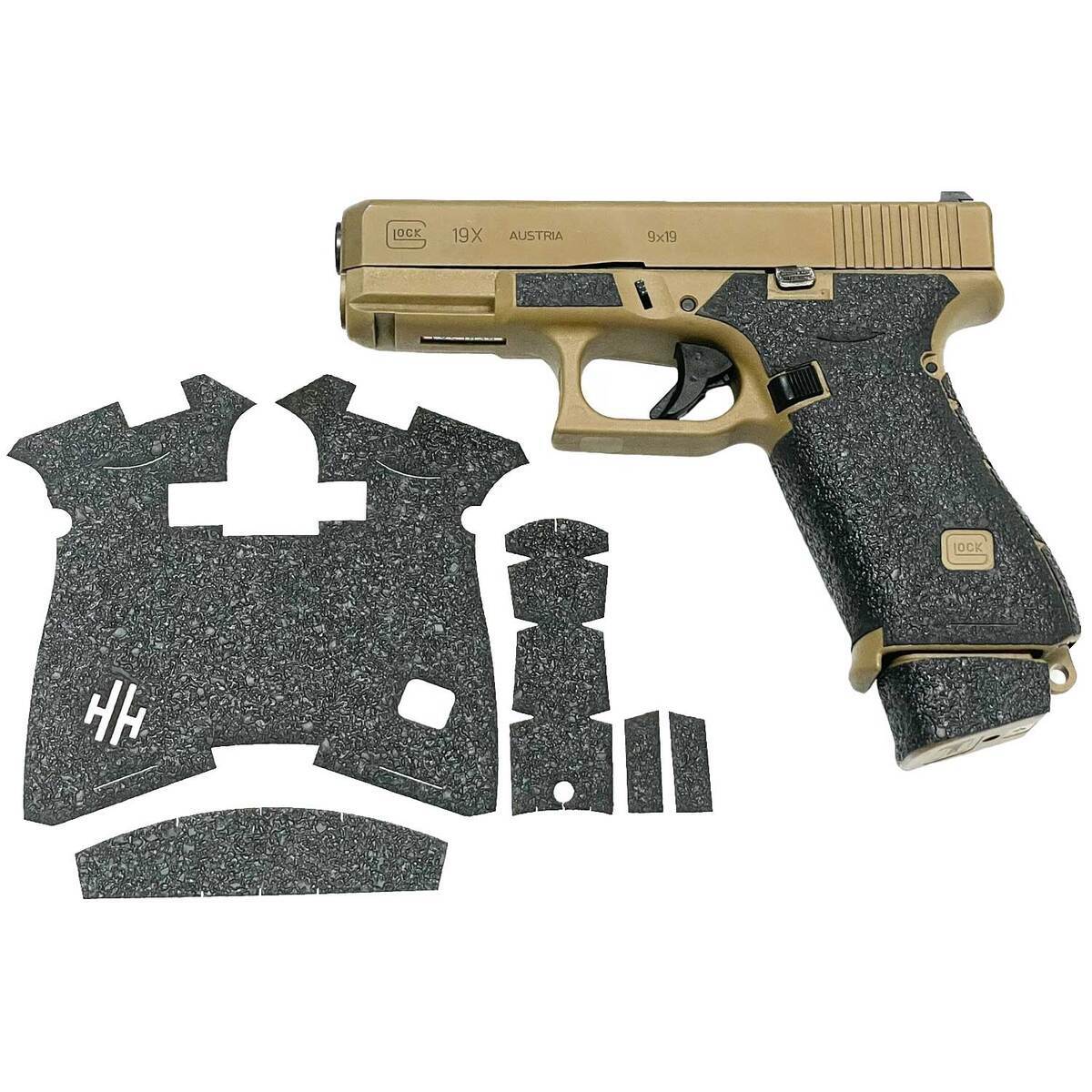 HandleItGrips Rubber Glock 19X/45 Pistol Grip Enhancement - Black