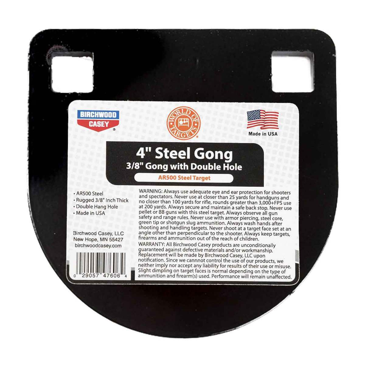 BirchWood Casey 4in Gong Target