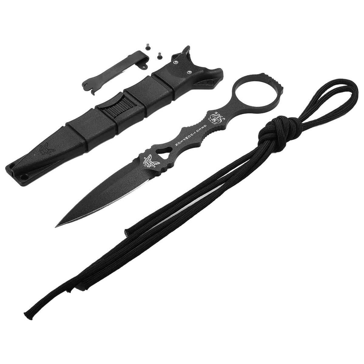 Benchmade SOCP 3.22 inch Fixed Blade Knife - Black 4 Benchmade SOCP 3.22 inch Fixed Blade Knife - Black